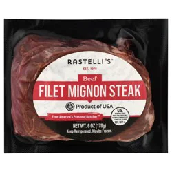 Rastelli's Filet Mignon Steak Beef 6 oz