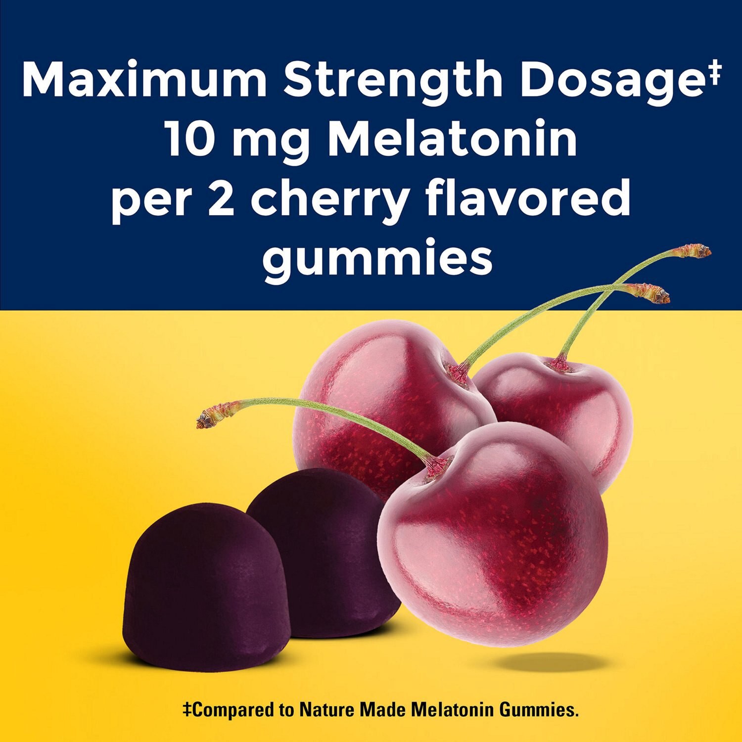 slide 3 of 8, Nature Made Time Release Melatonin 10mg per serving Melatonin Gummies, 60 Count, 60 ct
