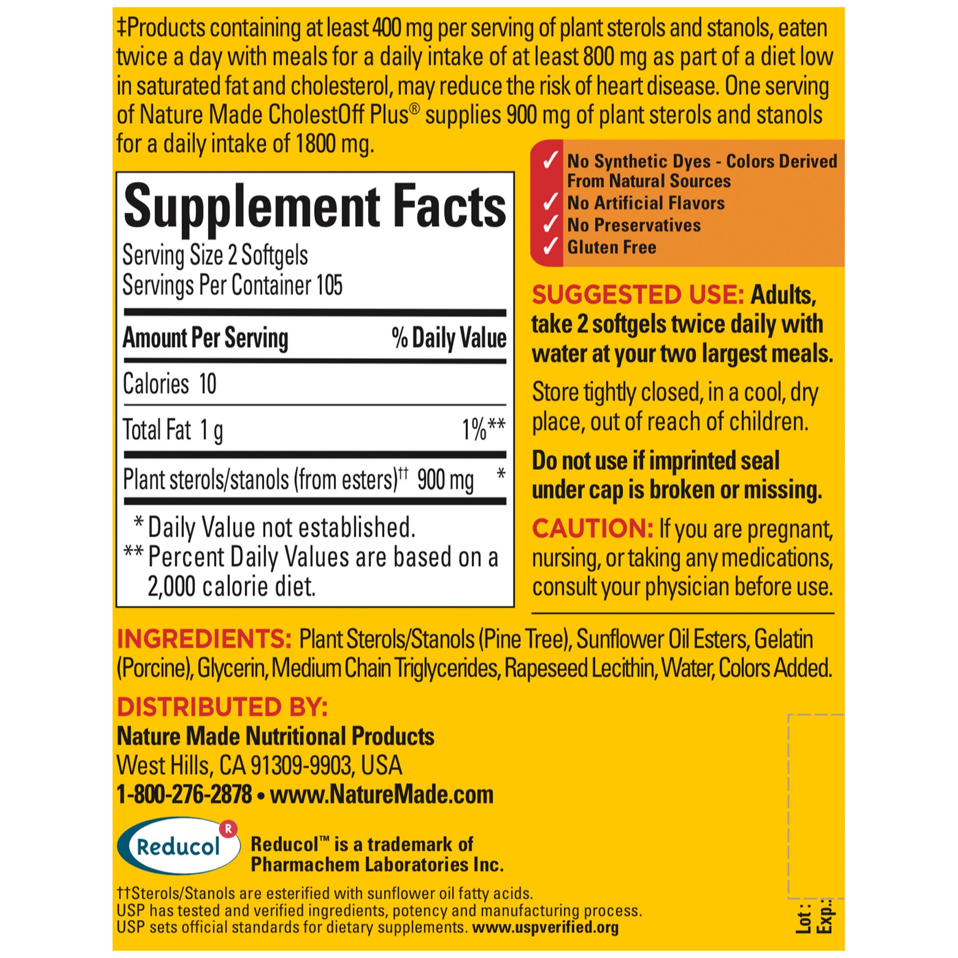 slide 2 of 2, Nature Made CholestOFF Plus, 210 Softgels, 