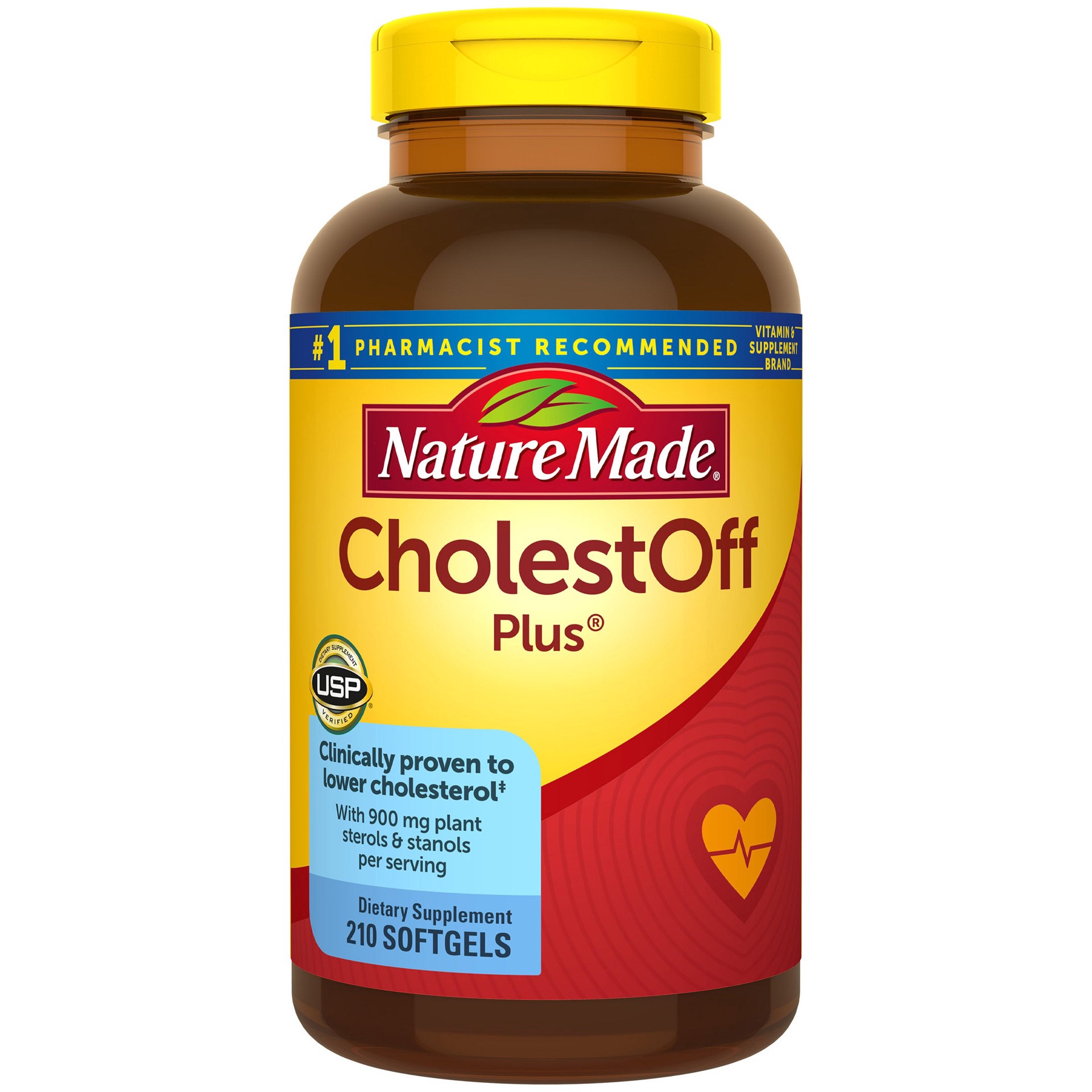 slide 1 of 2, Nature Made CholestOFF Plus, 210 Softgels, 