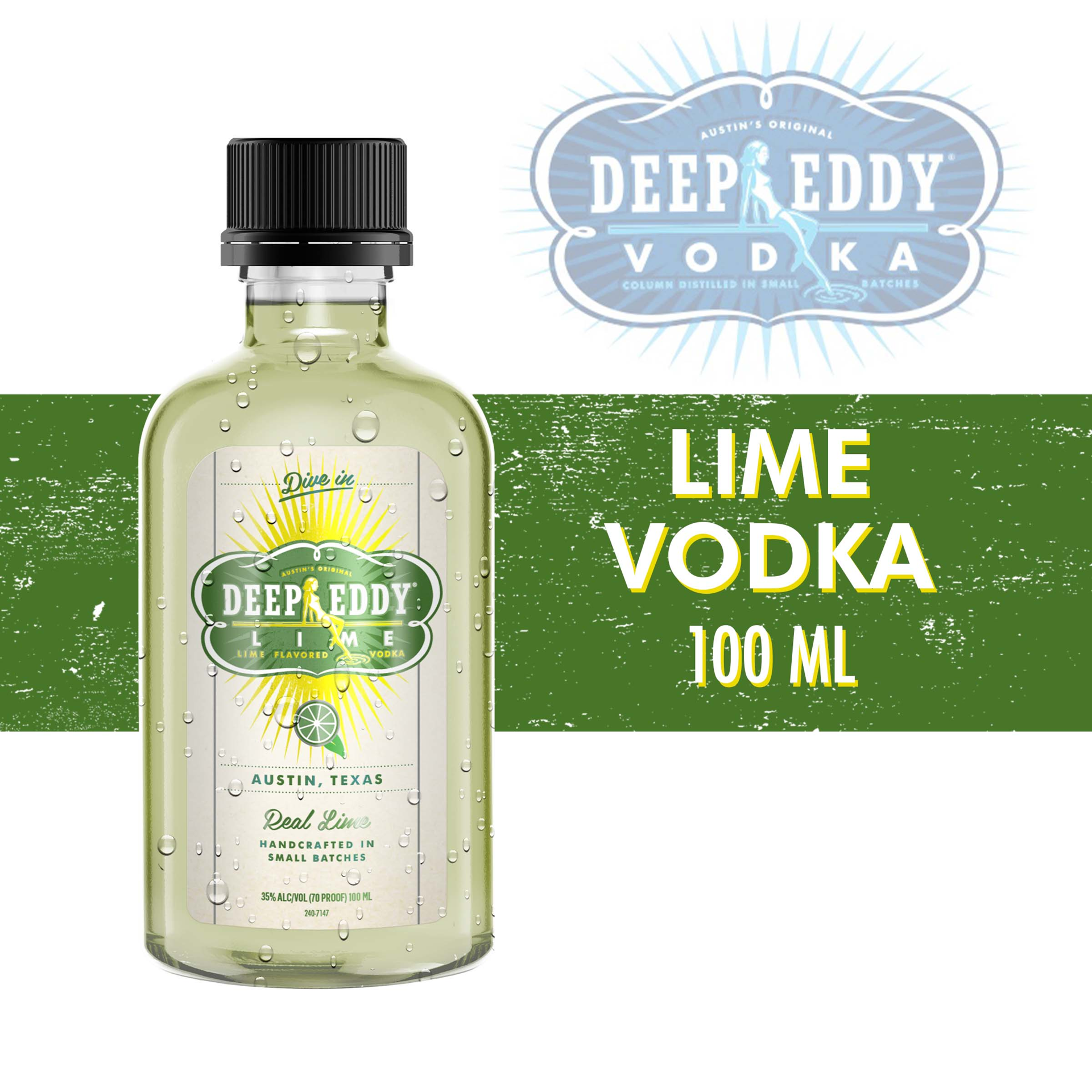 slide 3 of 3, Deep Eddy Lime Flavored Vodka 100 ml, 100 ml