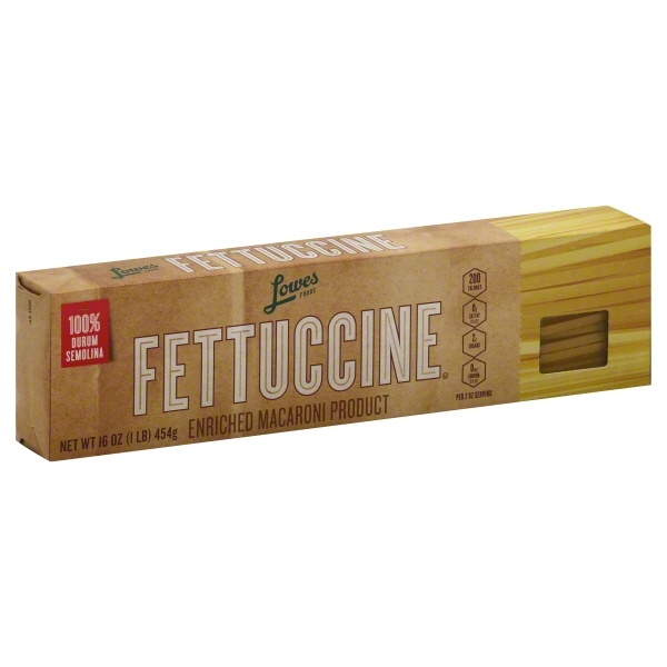 slide 1 of 1, Lowes Foods Pasta Fettuccini, 16 oz