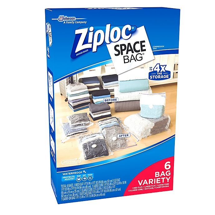 slide 2 of 2, Ziploc Spacebag Variety Set, 6 ct