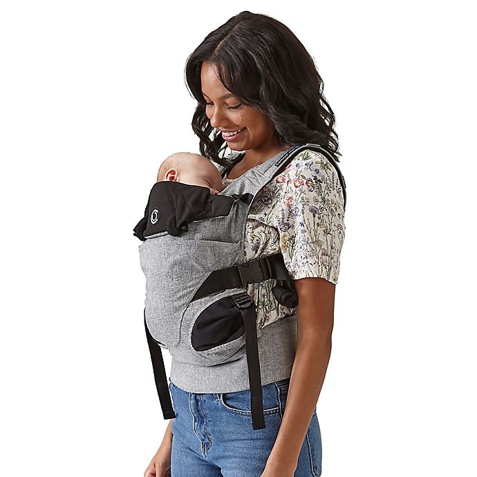 slide 5 of 9, Contours Journey 5-in-1 Baby Carrier - Grey/Black, 1 ct