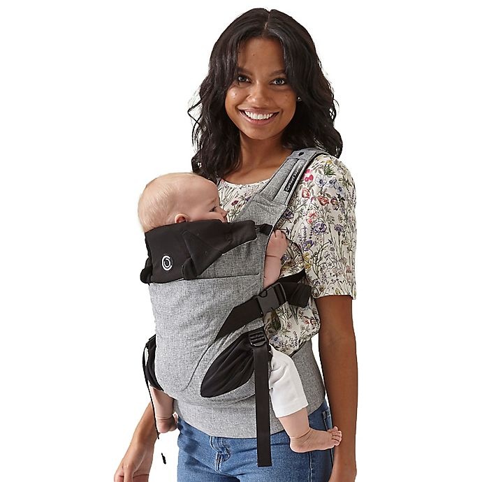 slide 6 of 9, Contours Journey 5-in-1 Baby Carrier - Grey/Black, 1 ct