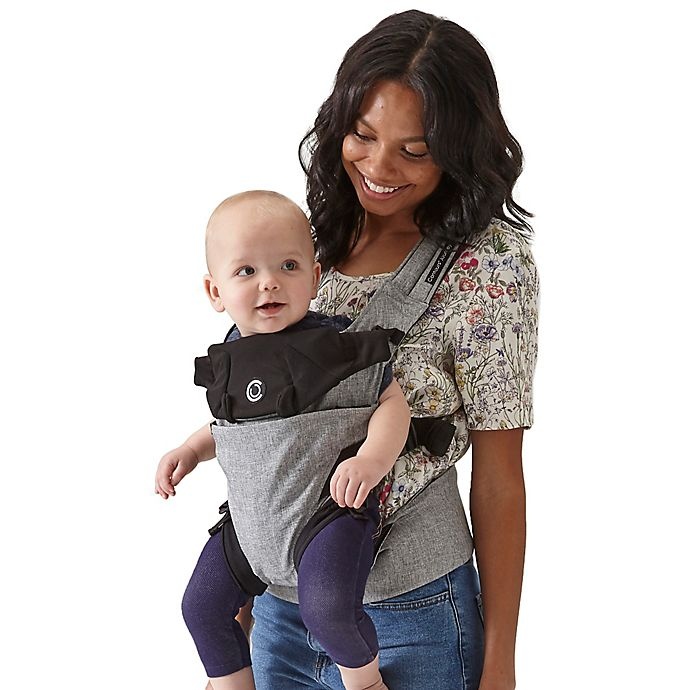 slide 7 of 9, Contours Journey 5-in-1 Baby Carrier - Grey/Black, 1 ct