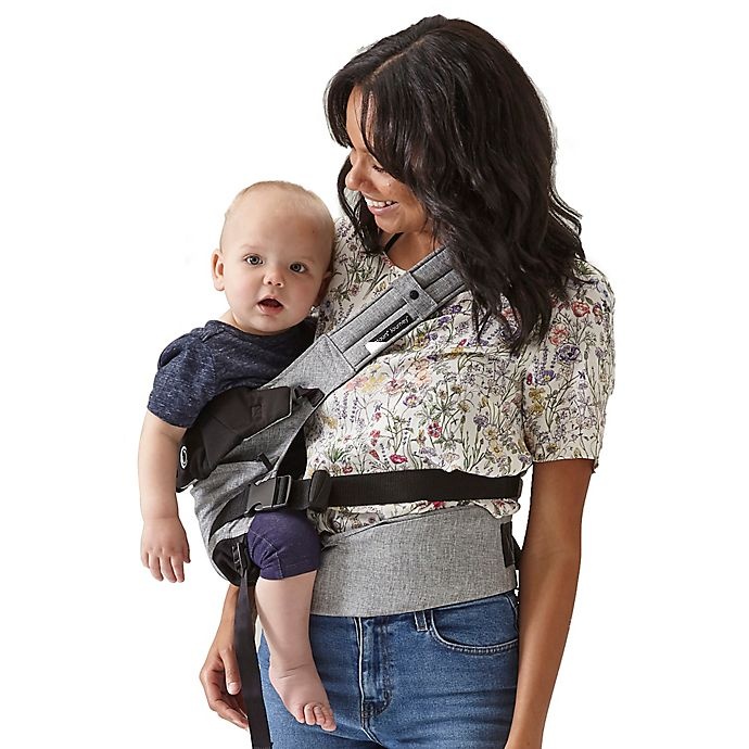 slide 8 of 9, Contours Journey 5-in-1 Baby Carrier - Grey/Black, 1 ct