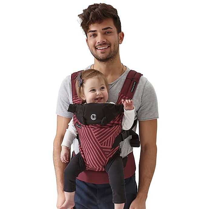 slide 4 of 6, Contours Journey 5-in-1 Baby Carrier - Burgundy/Pink, 1 ct