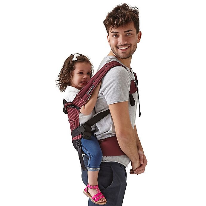 slide 6 of 6, Contours Journey 5-in-1 Baby Carrier - Burgundy/Pink, 1 ct