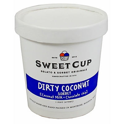 slide 1 of 1, SweetCup Dirty Coconut Sorbet, 1 pint