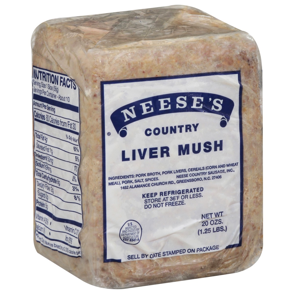 slide 9 of 13, Neese's Country Liver Mush 20 oz, 20 oz