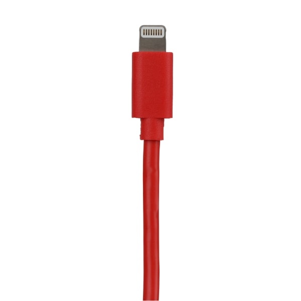 slide 1 of 1, Vivitar Od1006 Usb-A To Lightning Cable, 6', Red, 1 ct