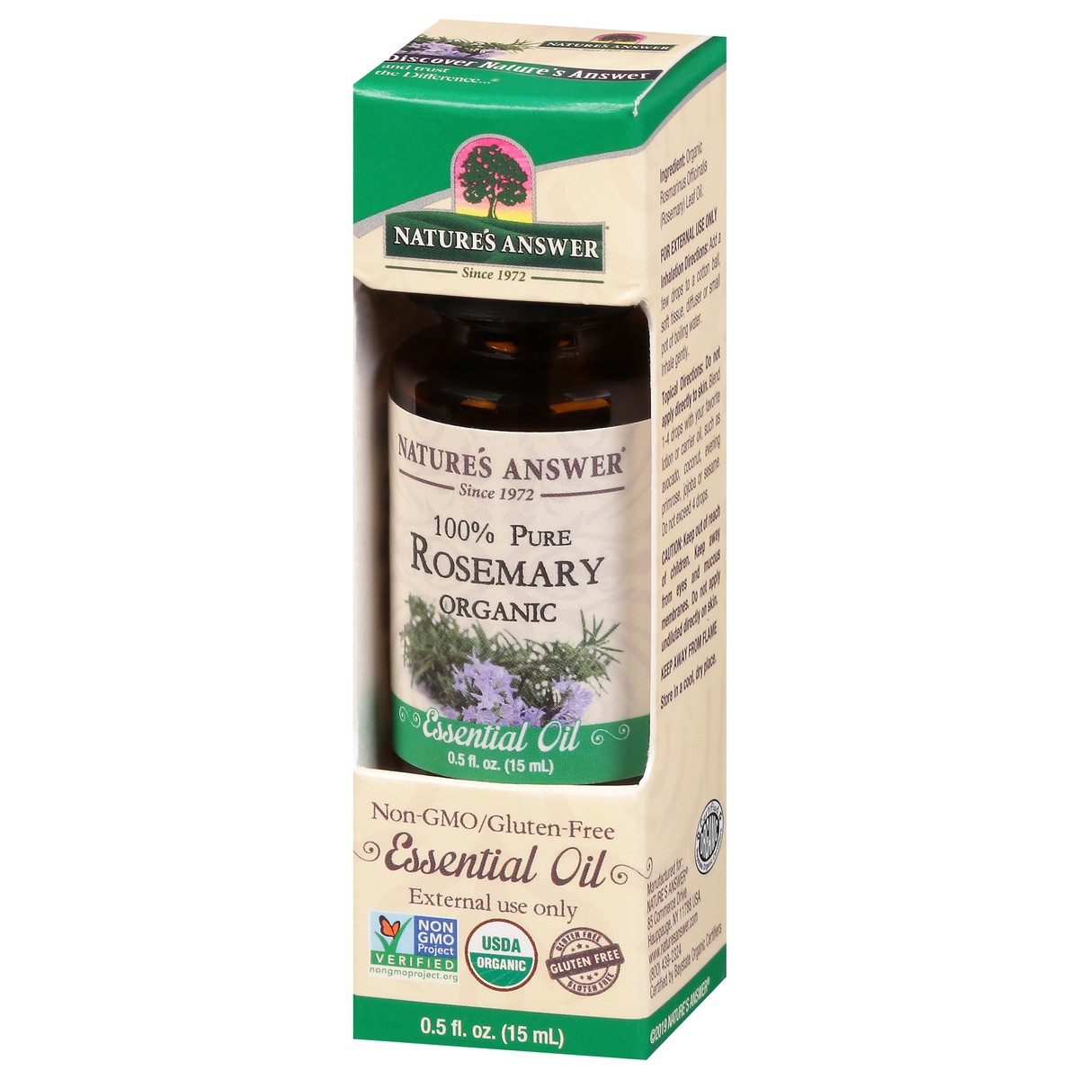 slide 3 of 9, Nature's Answer 100% Pure Organic Rosemary Essential Oil 0.5 fl oz, 0.5 fl oz