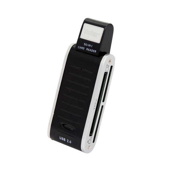 slide 3 of 4, Vivitar USB 2.0 50-In-1 Card Reader, 1 ct