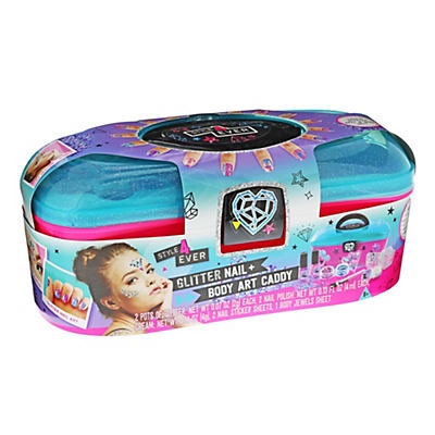 slide 1 of 1, Canal Toys Glitter Nail Body Art Caddy, 1 ct