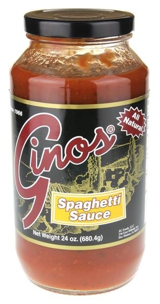 slide 1 of 1, Gino's Spaghetti Sauce, 24 oz