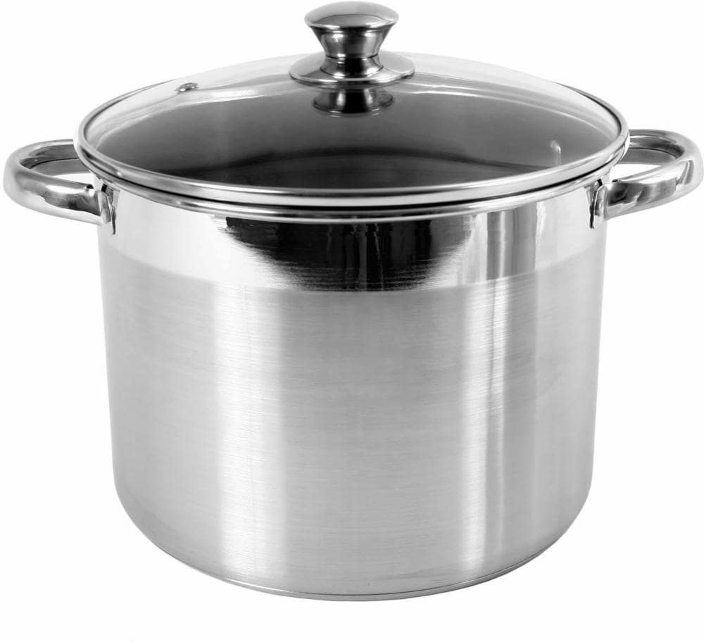 slide 1 of 1, M.E. Heuck Co. Covered Encapsulated Stockpot - Stainless Steel, 16 qt