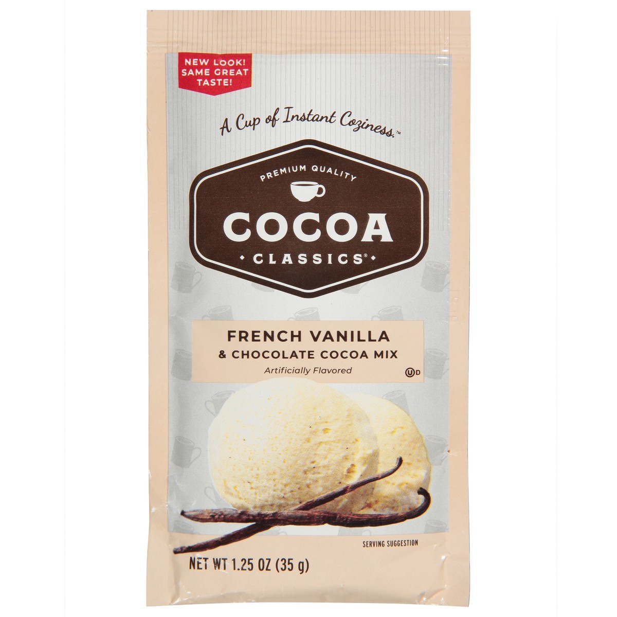 slide 5 of 14, Cocoa Classics French Vanilla Cocoa Mix Packet, 1.25 oz