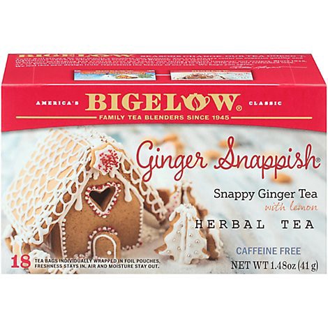 slide 1 of 1, Bglw Gngr Snappish Herb Tea 18 Tea Bags - Each, 1 ct
