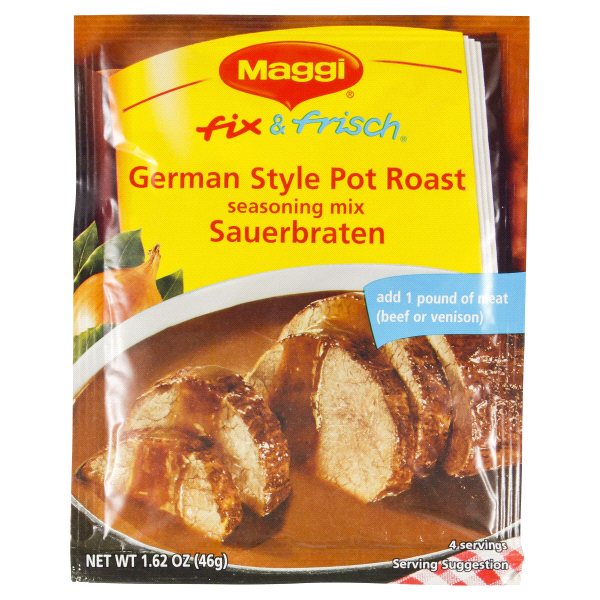 slide 1 of 1, Maggi Fix & Frisch German Style Pot Roast Sauerbraten Seasoning Mix, 1.62 oz