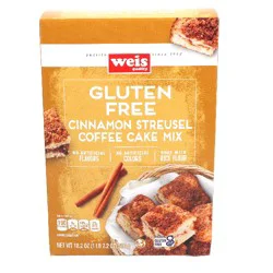 Weis Quality Gluten Free Cinnamon Streusal Coffee Cake Mix - 18.2 oz