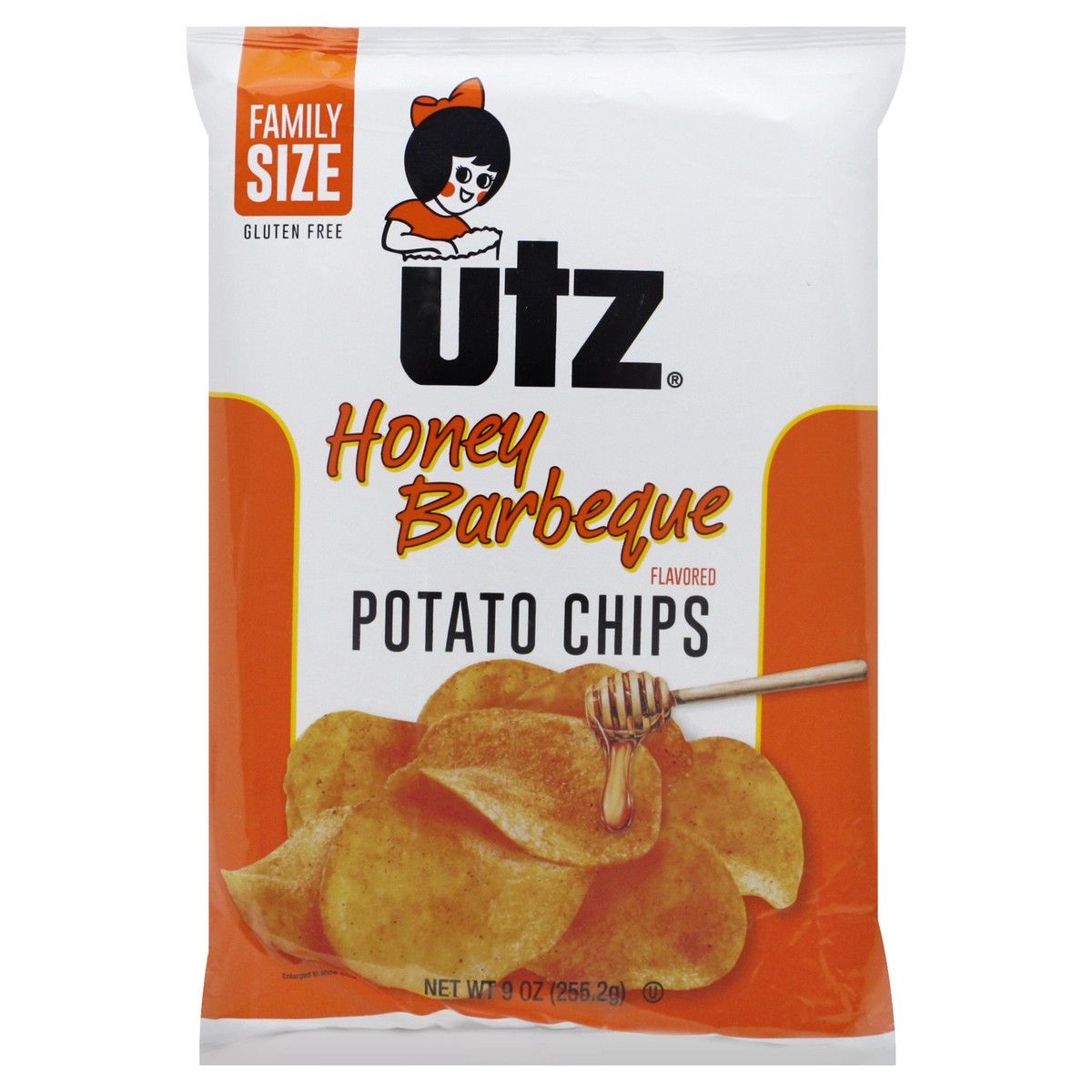 slide 1 of 12, Utz Family Size Honey Barbeque Flavored Potato Chips 9 oz, 9 oz