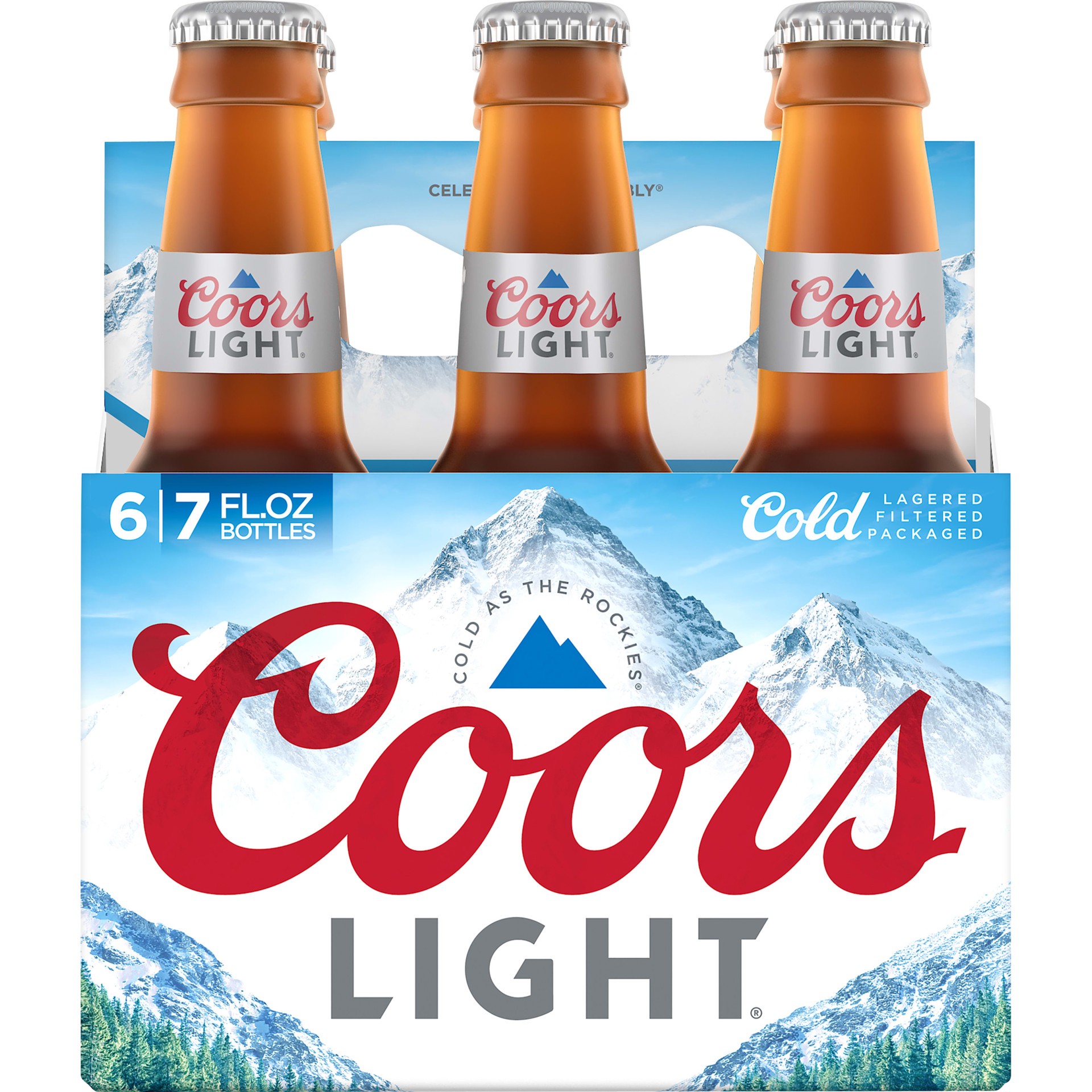 slide 4 of 5, Coors Beer, American Light Lager Beer, 4.2% ABV, 6-pack, 7-oz beer bottles, 7 fl oz