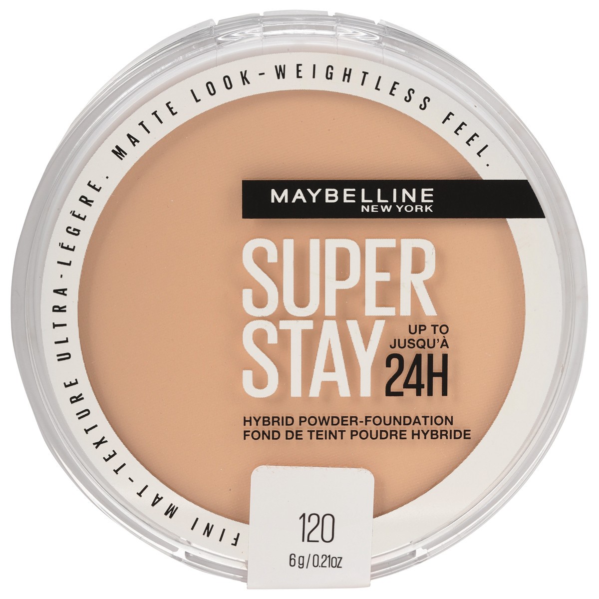 slide 1 of 1, Super Stay Matte 24HR Hybrid Pressed Powder Foundation - 120 - 0.21 oz, 0.21 oz