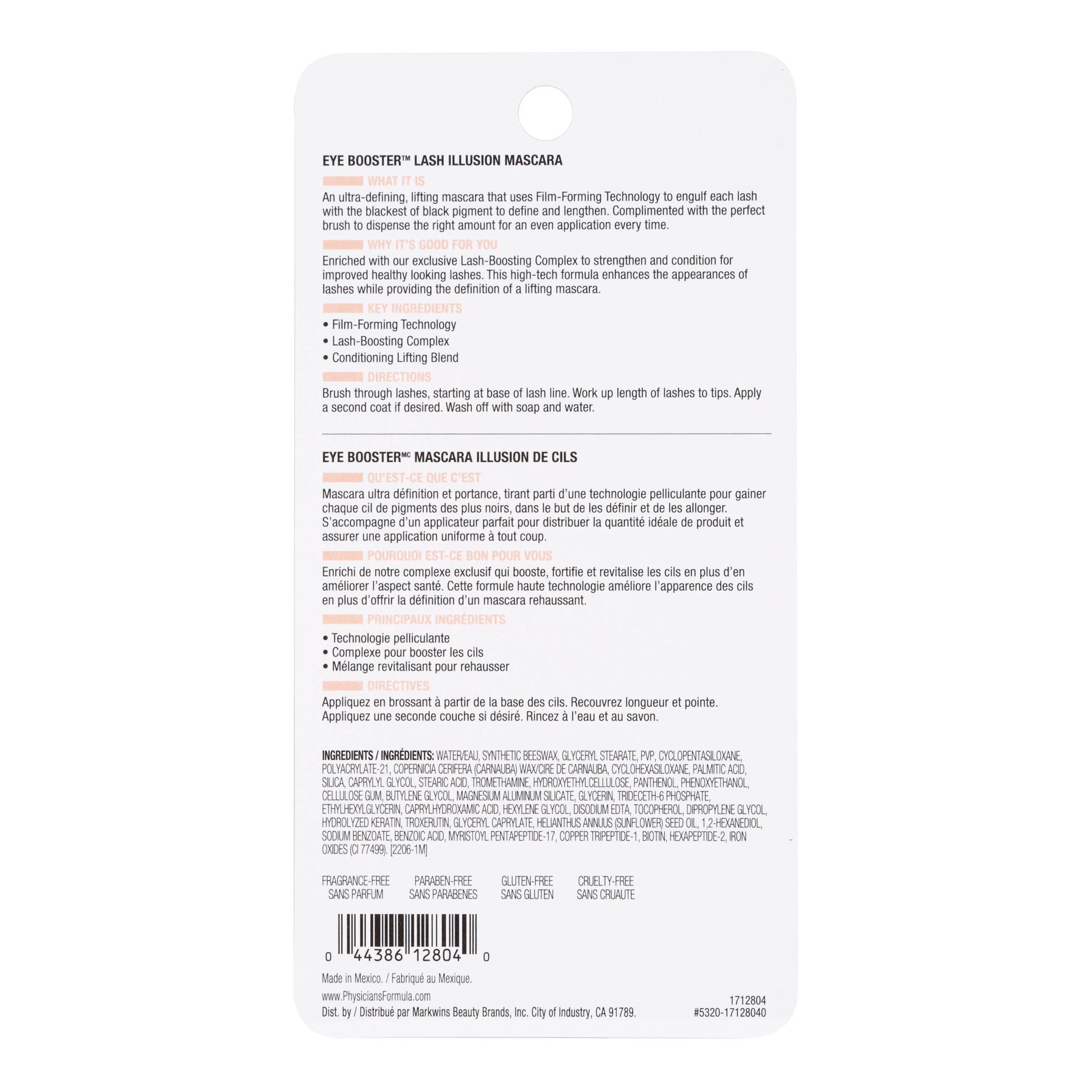 slide 6 of 6, Physicians Formula Eye Booster Lash Illusion Mascara - Ultra Black - 0.28 fl oz, 0.28 fl oz