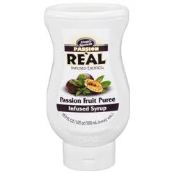 Real Infused Exotics Simply Squeeze Passion Fruit Puree Infused Syrup 16.9 fl oz