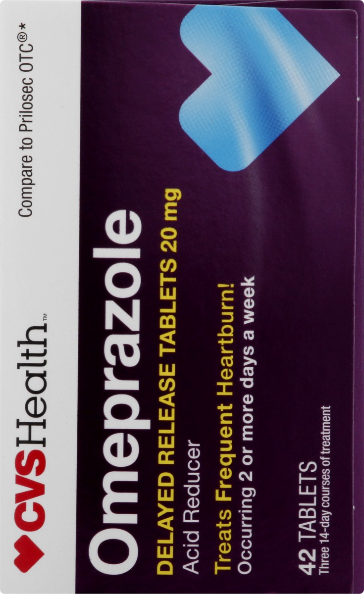 slide 4 of 11, CVS Health Omeprazole Delayed Release Tablets 20 Mg 42 Ct, 42 ct