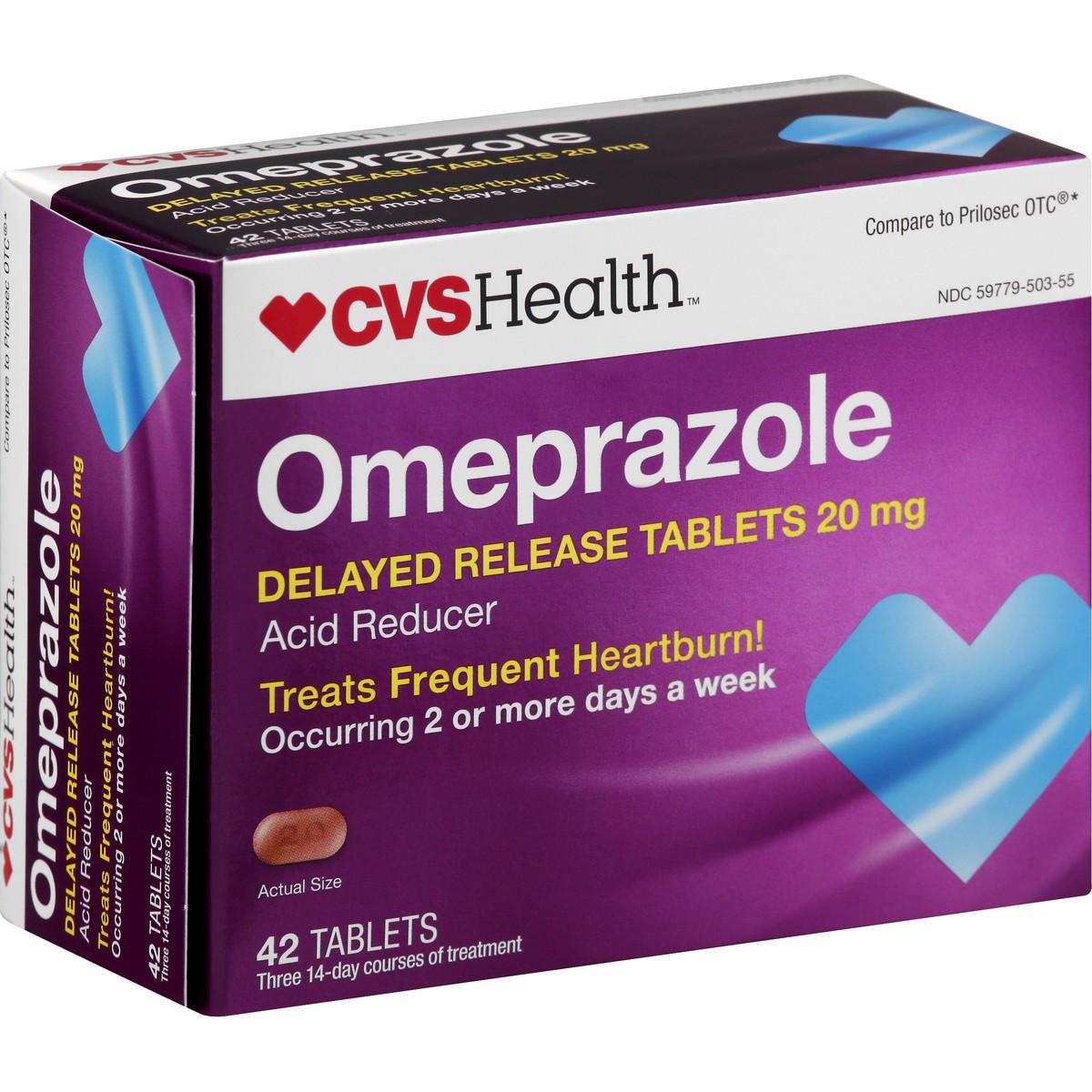 slide 5 of 11, CVS Health Omeprazole Delayed Release Tablets 20 Mg 42 Ct, 42 ct