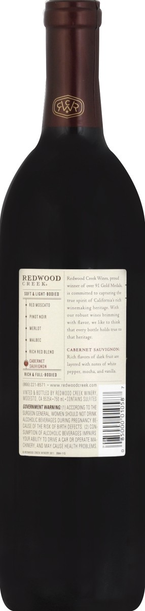 slide 3 of 3, Redwood Creek Cabernet Sauvignon 750 ml, 750 ml