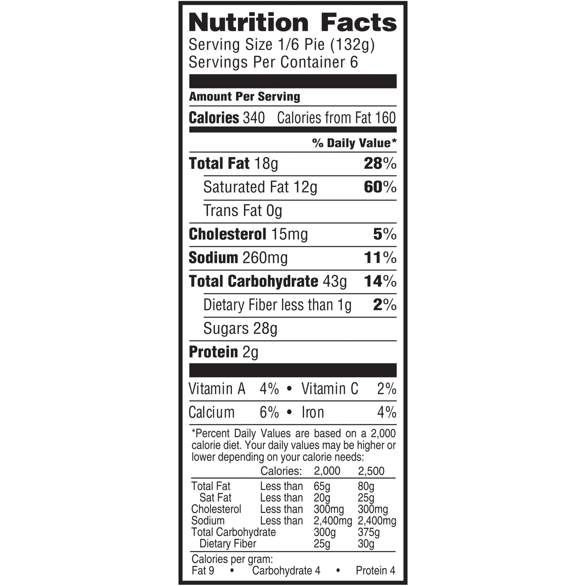 slide 6 of 7, Sara Lee Pie 28 oz, 28 oz