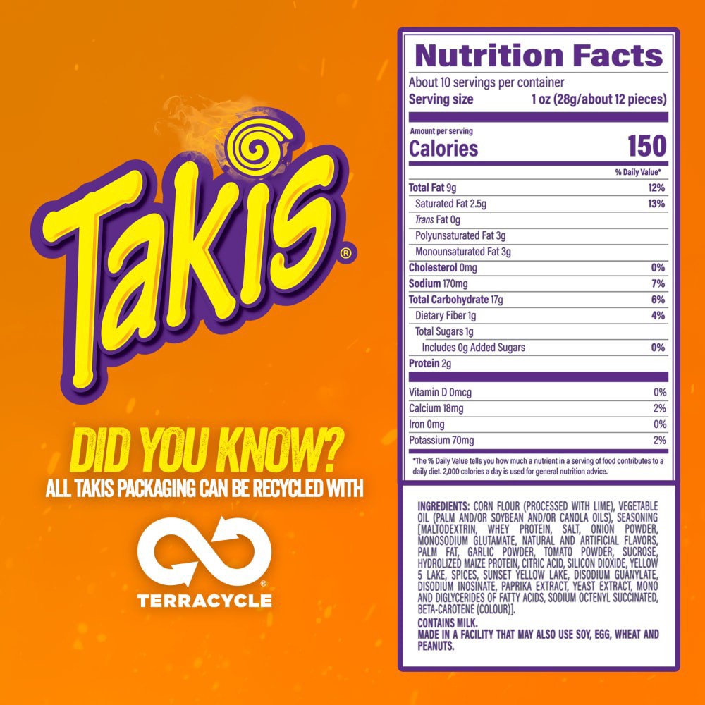 slide 4 of 5, Takis Nacho Xplosion, 9.9 oz