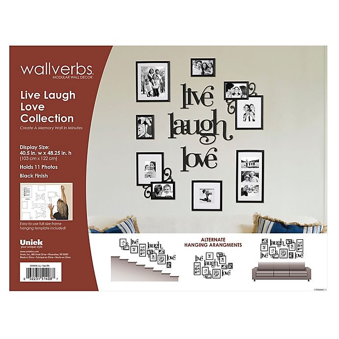 slide 5 of 5, WallVerbs Live Laugh Love Wall Collection, 10 ct