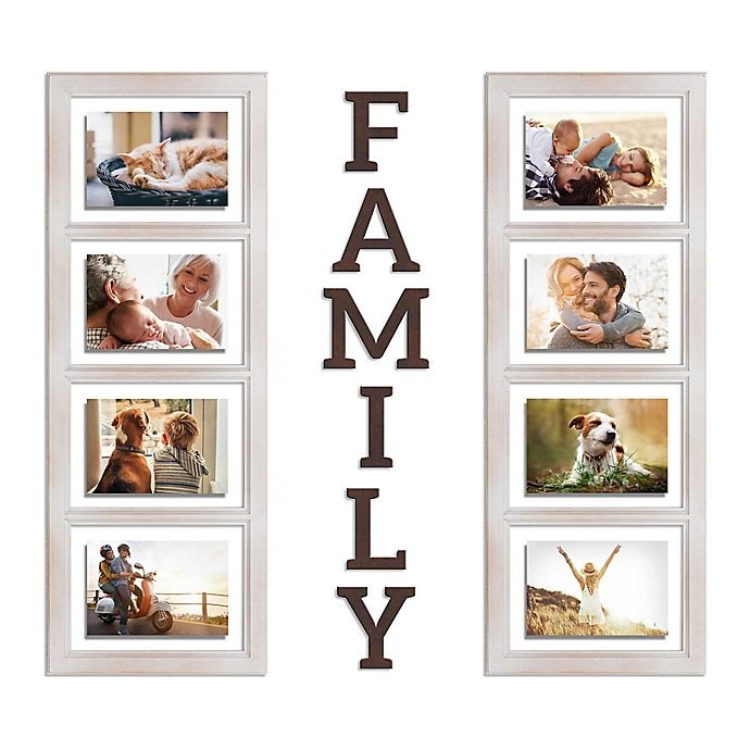 slide 1 of 5, Wallverbs Family Picture Frame Set, 8 ct