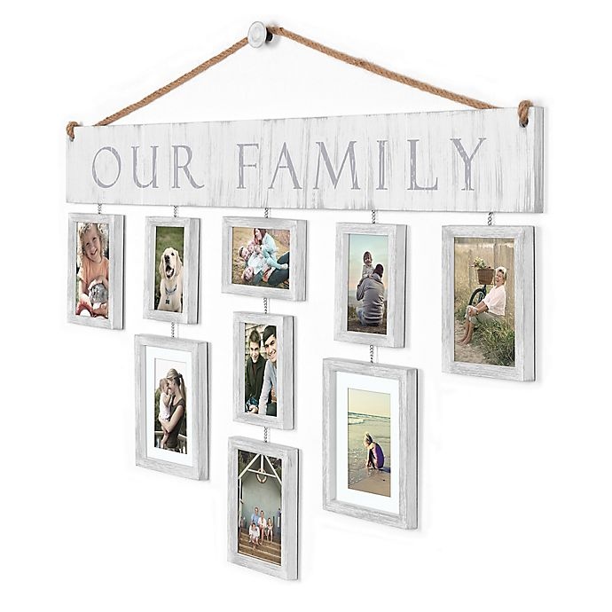 slide 2 of 5, Wallverbs Our Family Hanging Frame Set - White, 10 ct