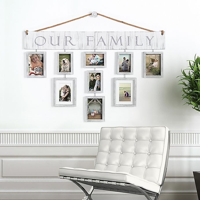 slide 3 of 5, Wallverbs Our Family Hanging Frame Set - White, 10 ct