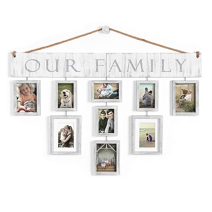 slide 1 of 5, Wallverbs Our Family Hanging Frame Set - White, 10 ct
