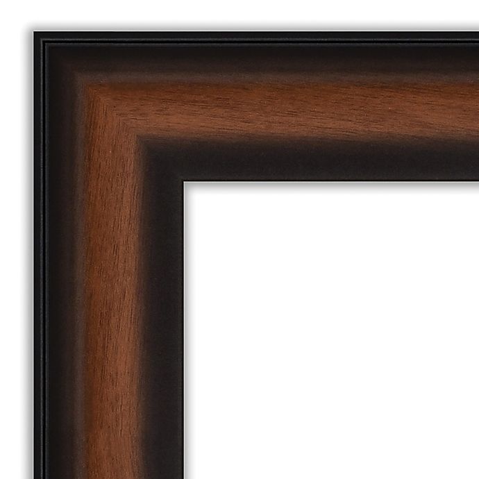 slide 4 of 4, Amanti Art Yale Walnut Framed Bathroom Vanity Mirror - Brown, 19 in x 23 in