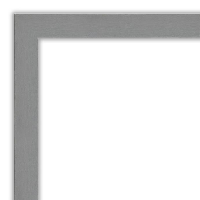 slide 3 of 4, Amanti Art Brushed Nickel Framed Bathroom Vanity Mirror - Nickel/Silver, 20 in x 24 in