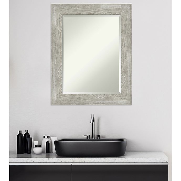 slide 3 of 6, Amanti Art Dove Greywash Bathroom Vanity Mirror - Grey, 24 in x 30 in