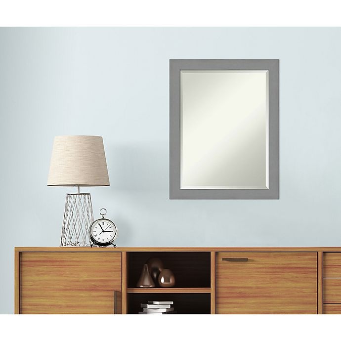 slide 6 of 6, Amanti Art Brushed Nickel Framed Bathroom Vanity Mirror - Nickel/Silver, 22 in x 28 in