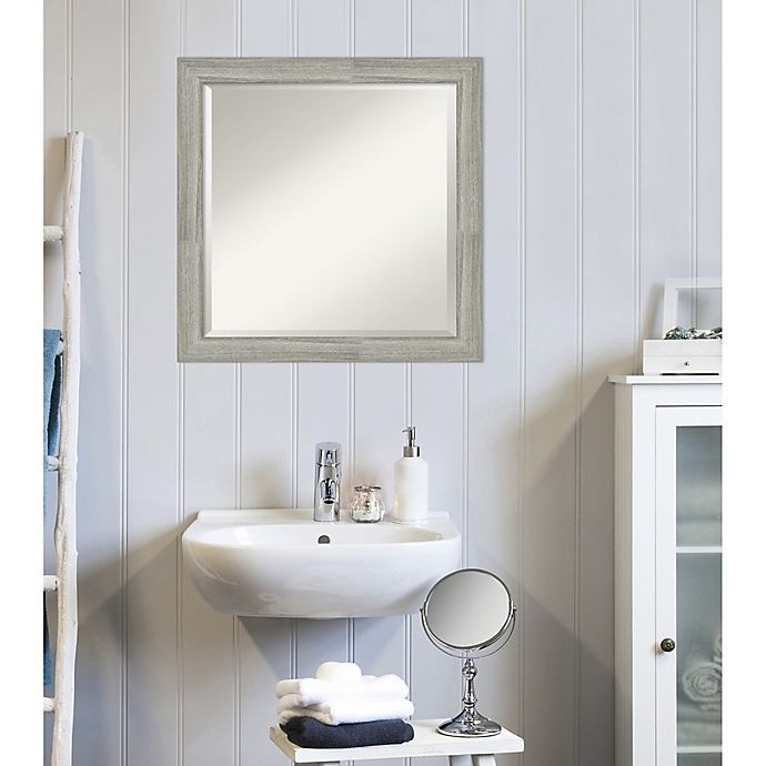 slide 4 of 7, Amanti Art Dove Greywash Bathroom Vanity Mirror - Grey, 24 in x 24 in