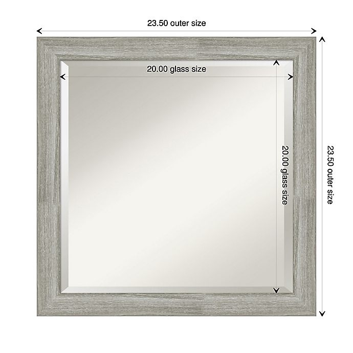 slide 7 of 7, Amanti Art Dove Greywash Bathroom Vanity Mirror - Grey, 24 in x 24 in