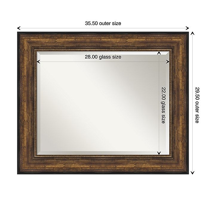 slide 6 of 6, Amanti Art Ballroom Bathroom Vanity Mirror - Bronze, 36 in x 30 in