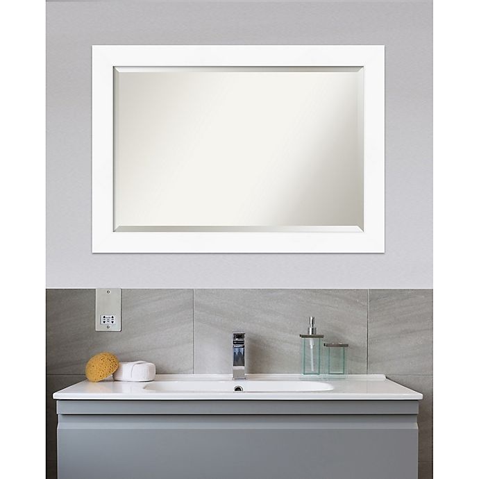 slide 4 of 7, Amanti Art Cabinet Bathroom Vanity Mirror - White, 41 in x 29 in