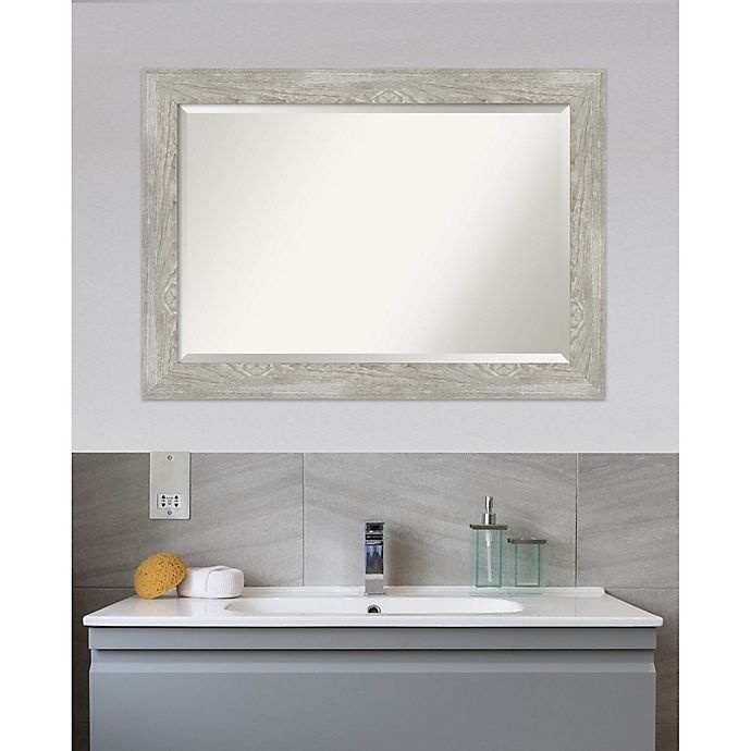 slide 4 of 7, Amanti Art Dove Greywash Bathroom Vanity Mirror - Grey, 42 in x 30 in