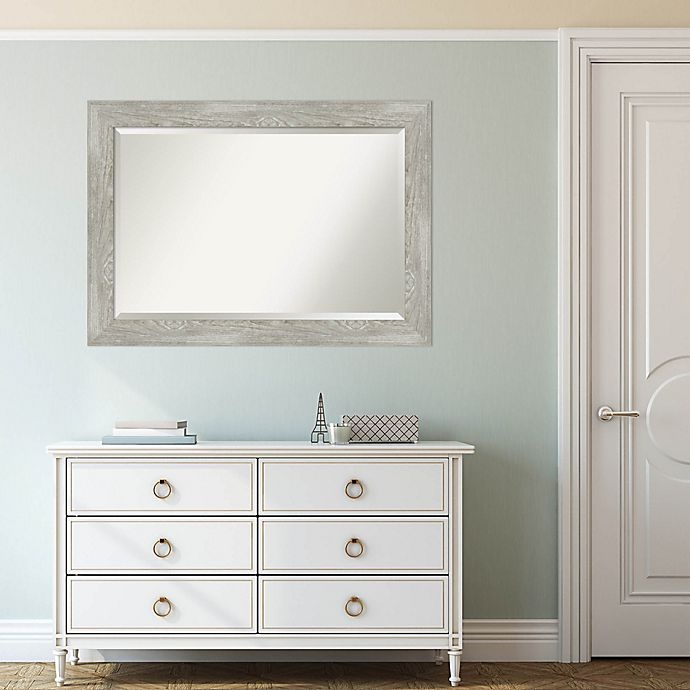 slide 5 of 7, Amanti Art Dove Greywash Bathroom Vanity Mirror - Grey, 42 in x 30 in